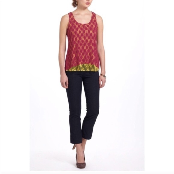 ANTHROPOLOGIE lace view tank top - Picture 2 of 8
